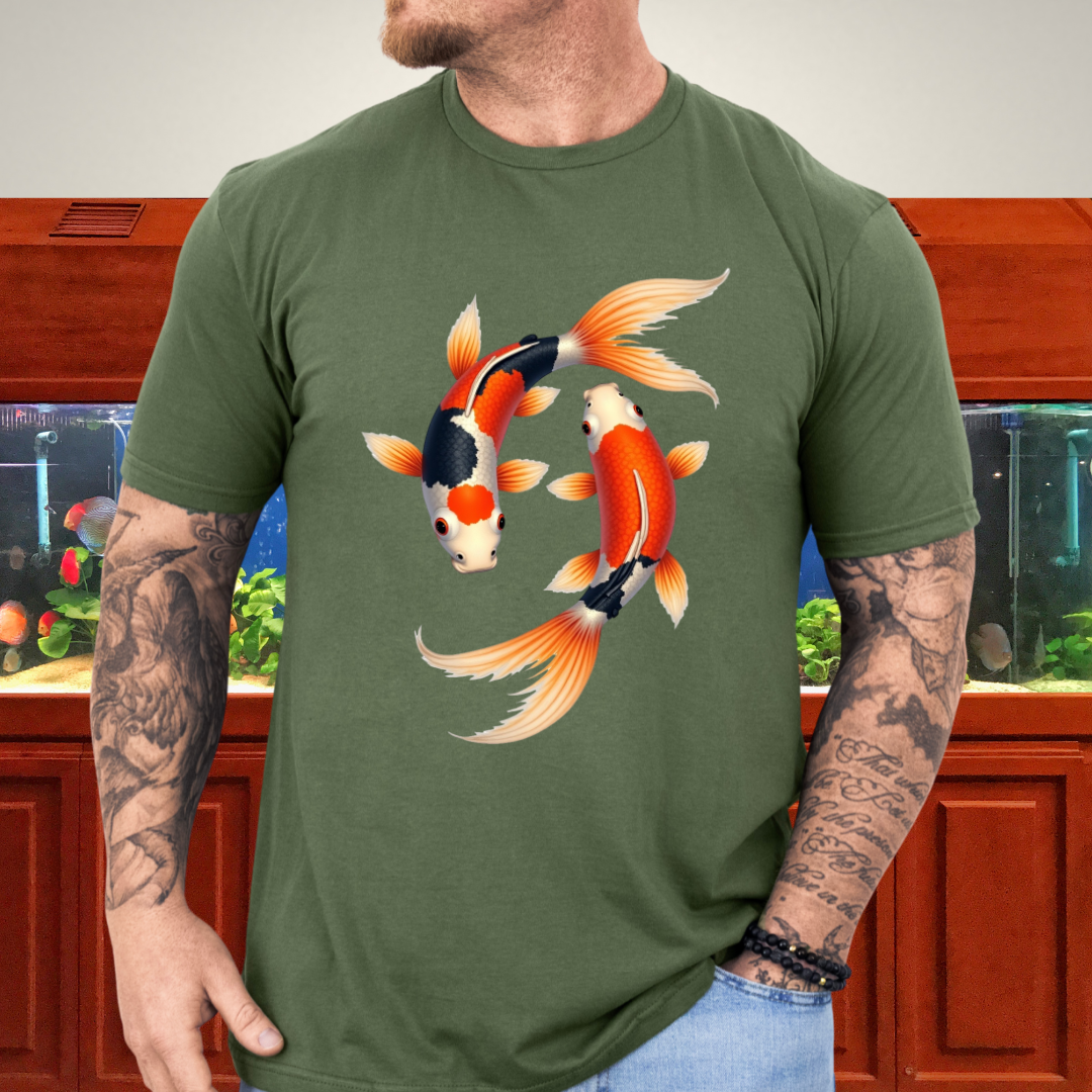 Japanese Koi Fish Harmony Shirt – Aquatic Symbolism