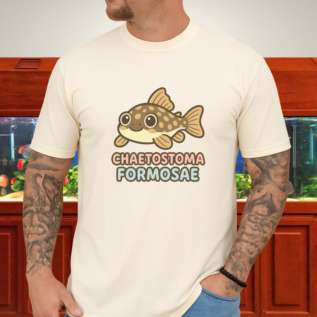 Rubber Lip Pleco Tee – Kawaii Catfish Bubble Letter Design