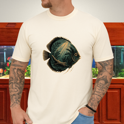 Tropical Surrealism: Heckel Discus with Amazon Scene Tee
