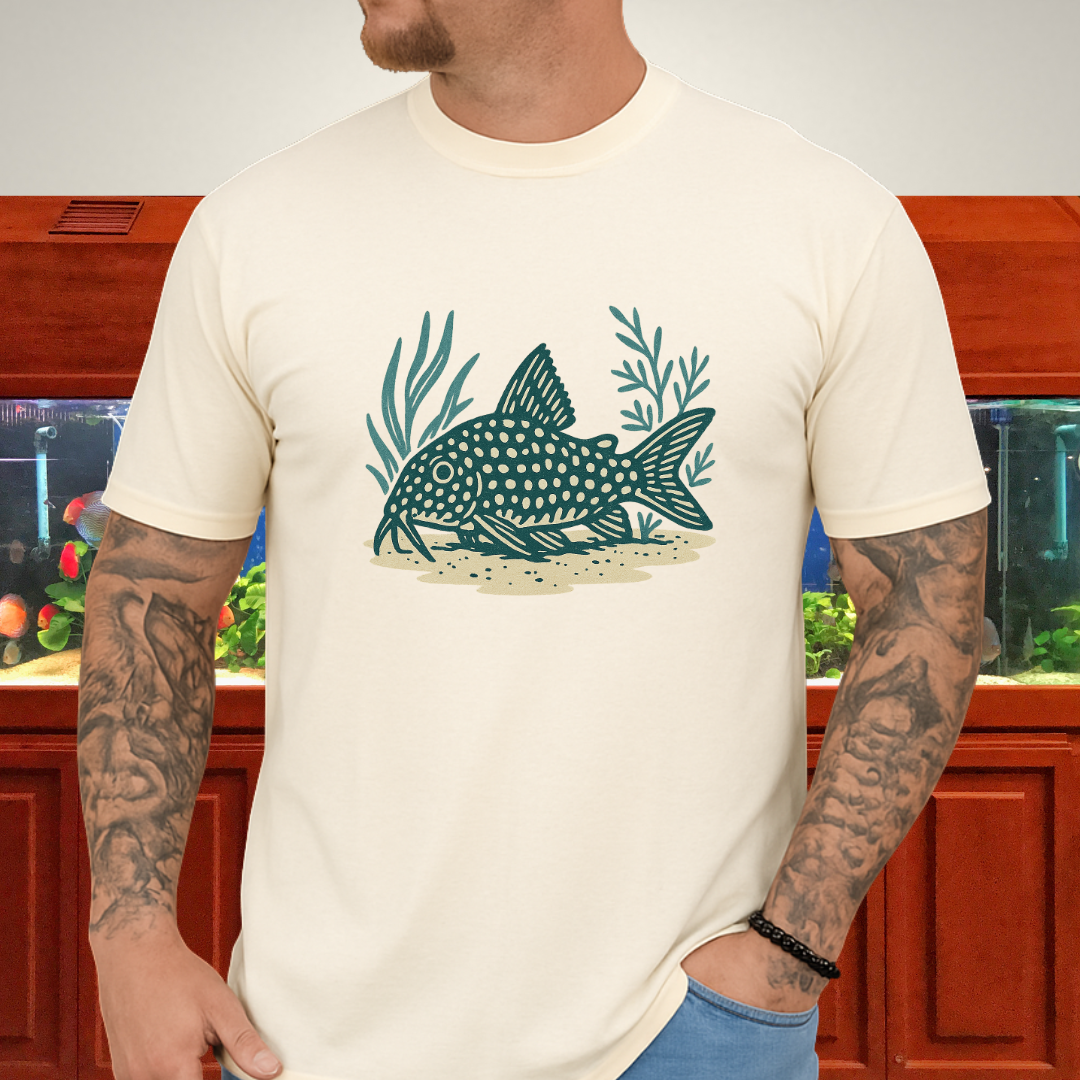 Spotted Grace Tee – Realistic Sterba’s Cory Catfish Design