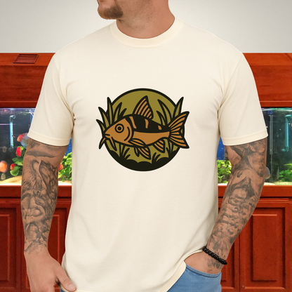 Corydoras Logo Shirt – Earthy Brown & Olive Badge Style