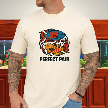 Perfect Pair Tee – Bold Yin-Yang Paradise Fish Design