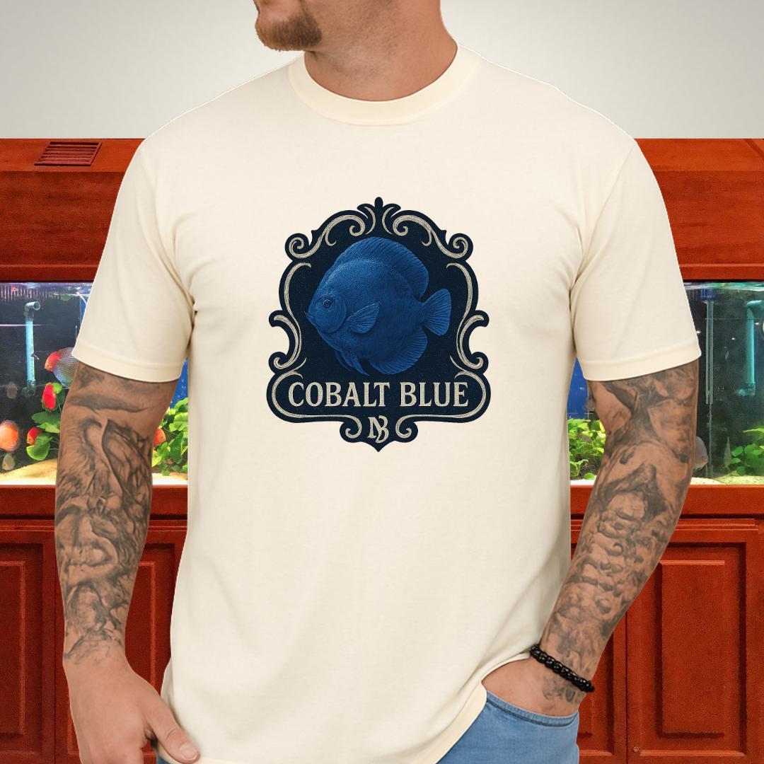 Majestic Retro Badge Cobalt Blue Discus Tee-T-Shirt-Fish &amp; Friends Tees