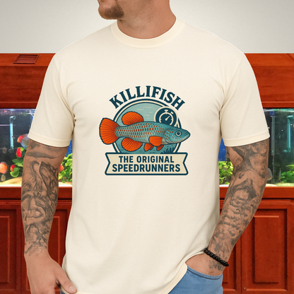 Original Speedrunners Tee – Korthausae Killifish Badge Design