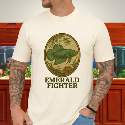 Emerald Fighter Wild Betta Smaragdina T-Shirt – Retro Nature Print