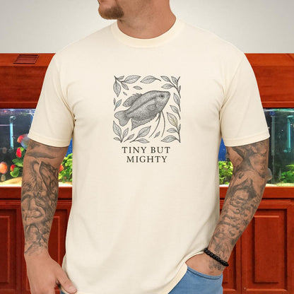 Tiny But Mighty Tee – Sparkling Gourami Hand-Sketched Design