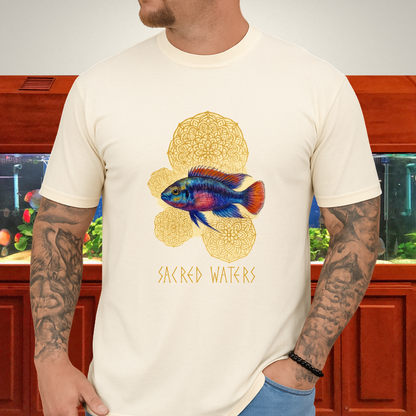 Sacred Waters Tee – Kribensis with Mandala Geometry Design