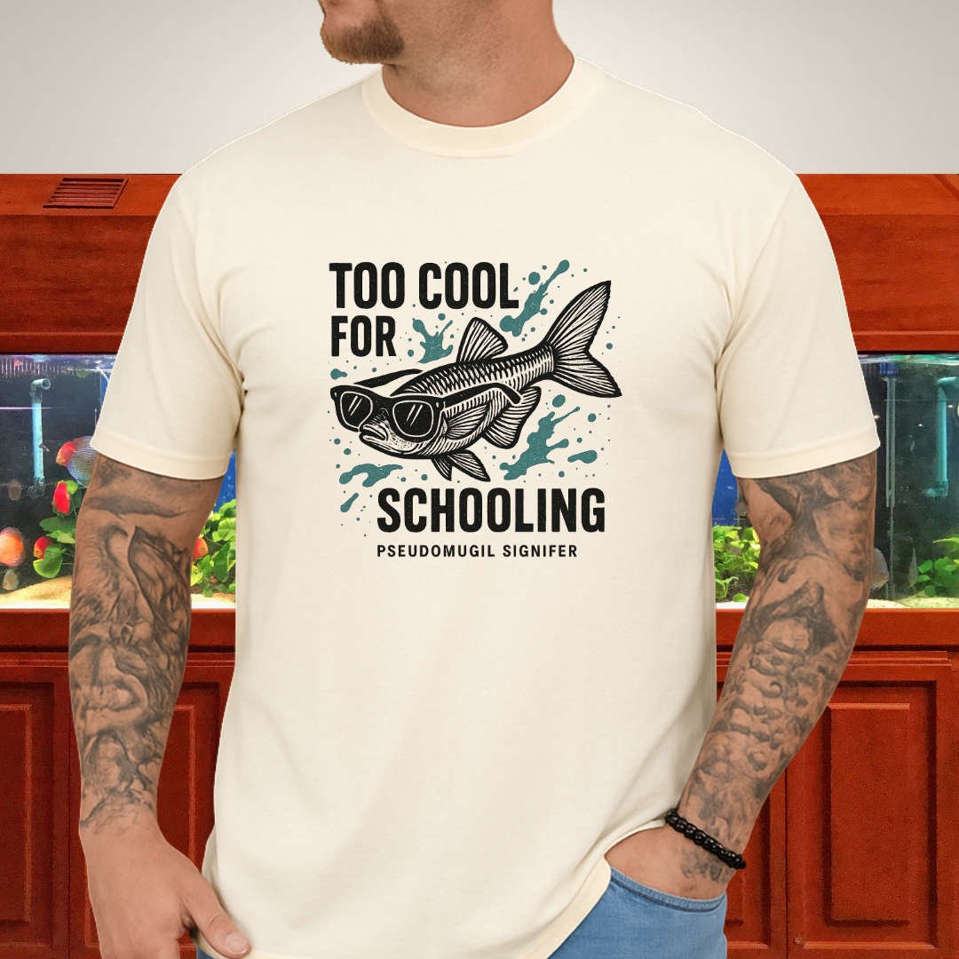 Nano Fish Humor Shirt – Too Cool for Schooling