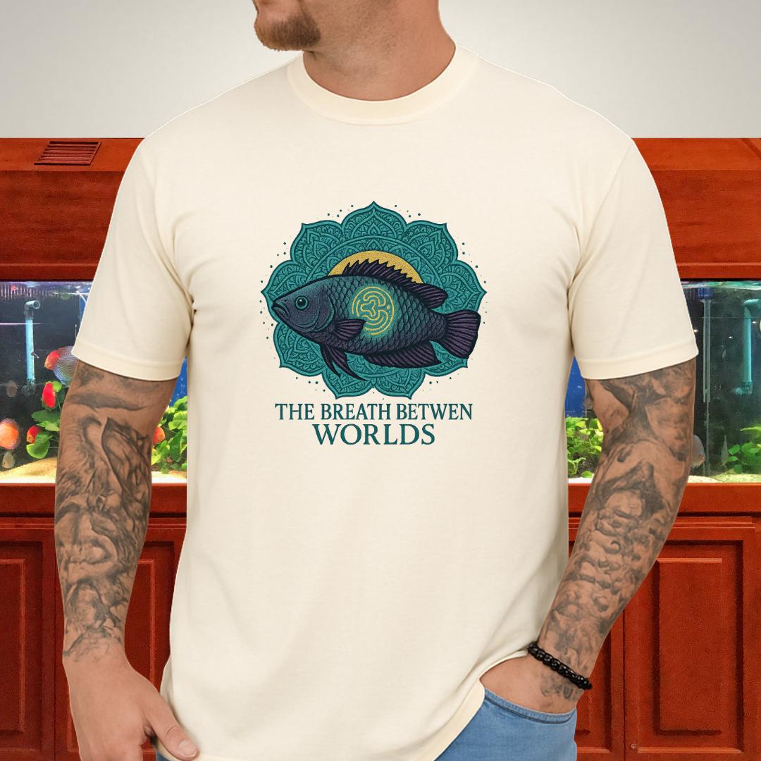 The Breath Between Worlds Tee – Spiritual Climbing Perch Design