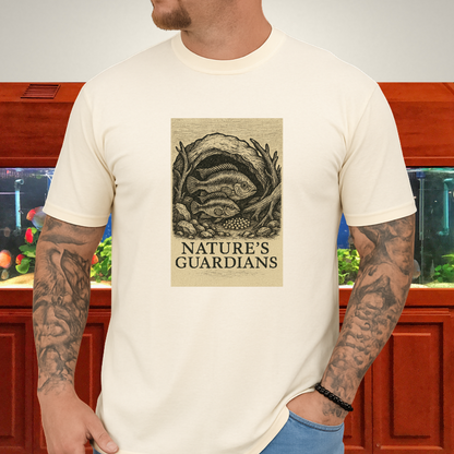 Nature’s Guardians Tee – Kribensis Pair Woodcut Illustration