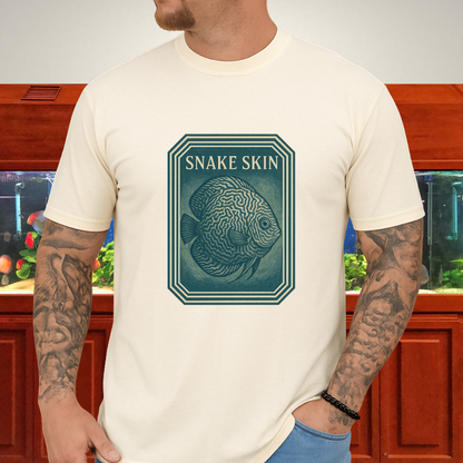Retro Geometric Snake Skin Discus Tee