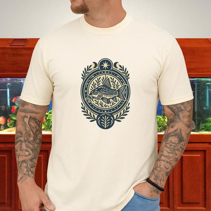 Mystic Bronze Cory Tee – Mandala Spirit Aquarium Design-T-Shirt-Fish &amp; Friends Tees