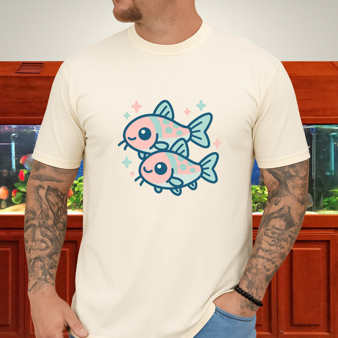 Adorable Nano Fish Shirt – Pygmy Corydoras Pastel Style