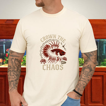 Crown the Chaos Crowntail Betta T-Shirt – Punk Fishkeeper Apparel-T-Shirt-Fish &amp; Friends Tees