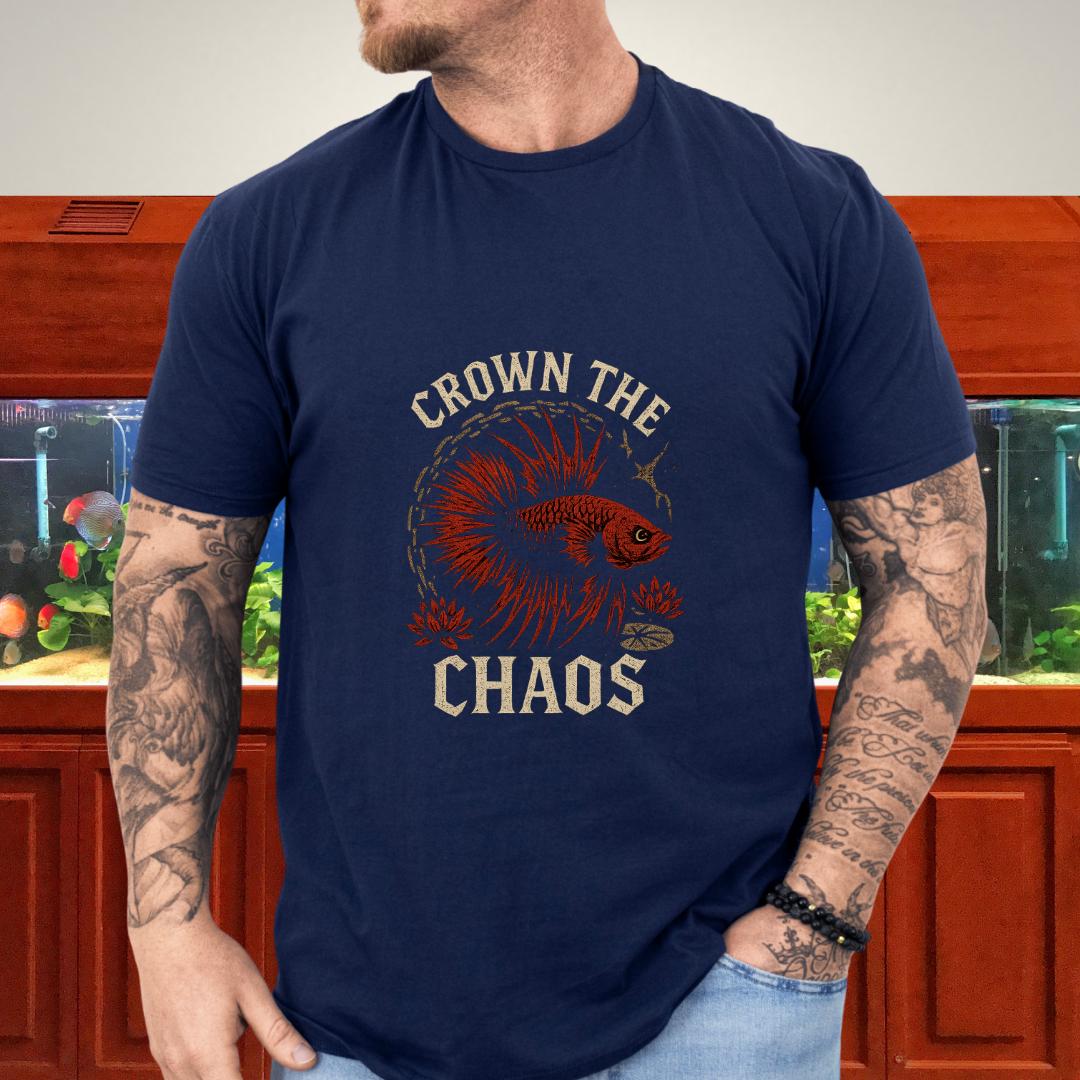 Crown the Chaos Crowntail Betta T-Shirt – Punk Fishkeeper Apparel-T-Shirt-Fish &amp; Friends Tees