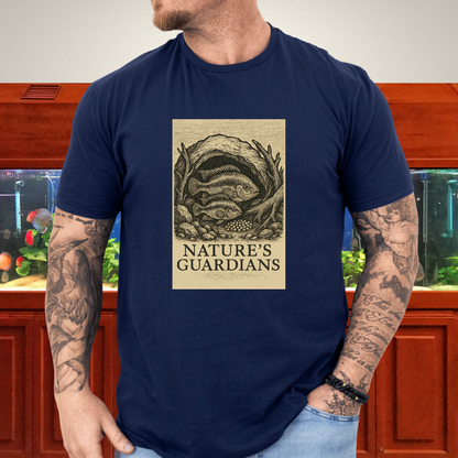 Nature’s Guardians Tee – Kribensis Pair Woodcut Illustration