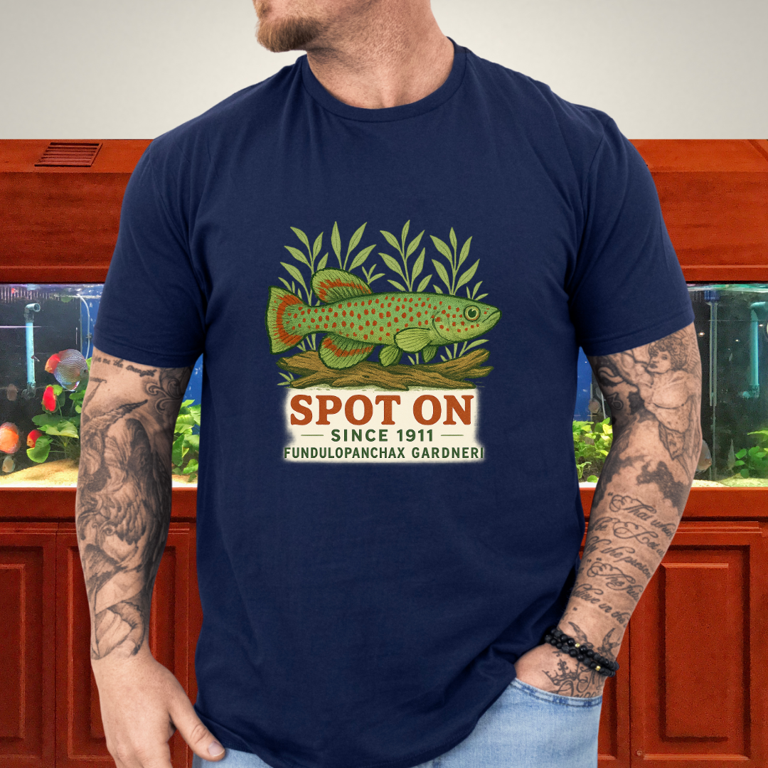 Spot On Since 1911 Tee – Gardneri Killifish Retro Design