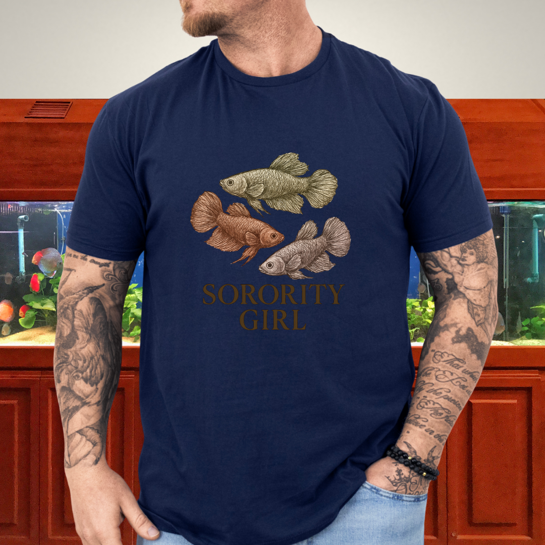Female Betta Sorority Tee – Trio Design with Typography