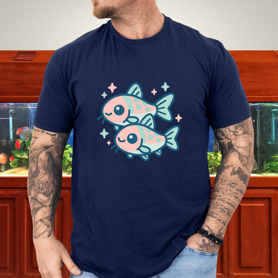 Adorable Nano Fish Shirt – Pygmy Corydoras Pastel Style