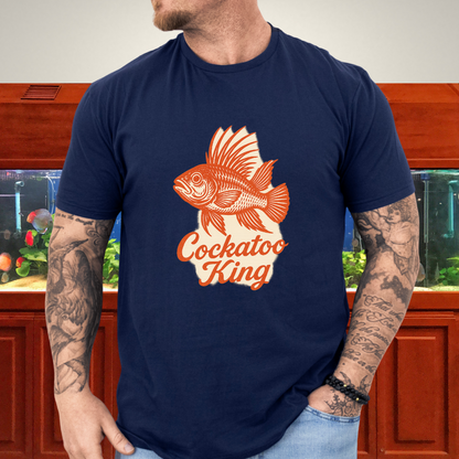 Cockatoo King Tee – Retro Apistogramma Letterpress Design