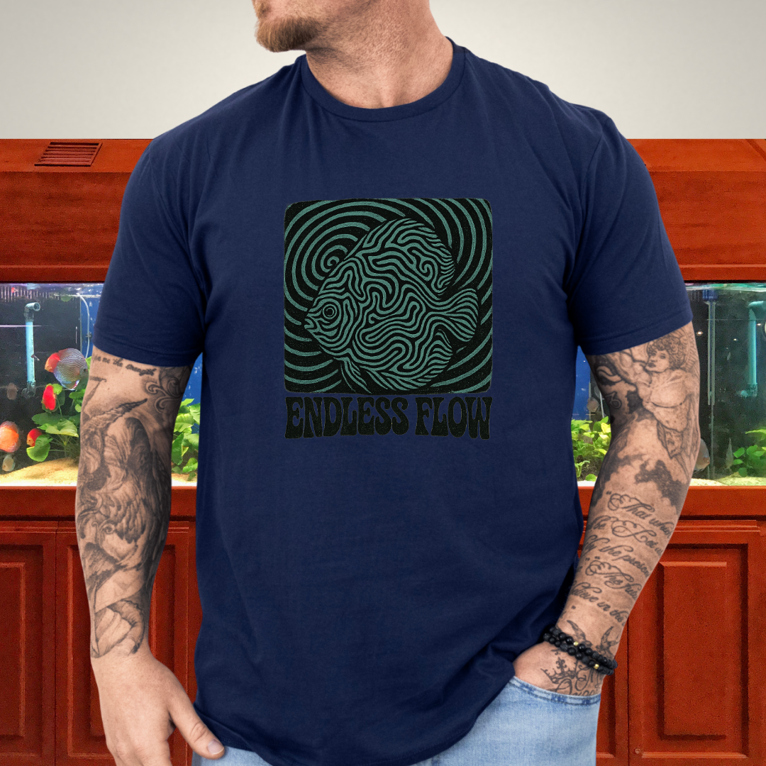 Endless Flow Surreal Snakeskin Discus Tee