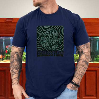 Endless Flow Surreal Snakeskin Discus Tee