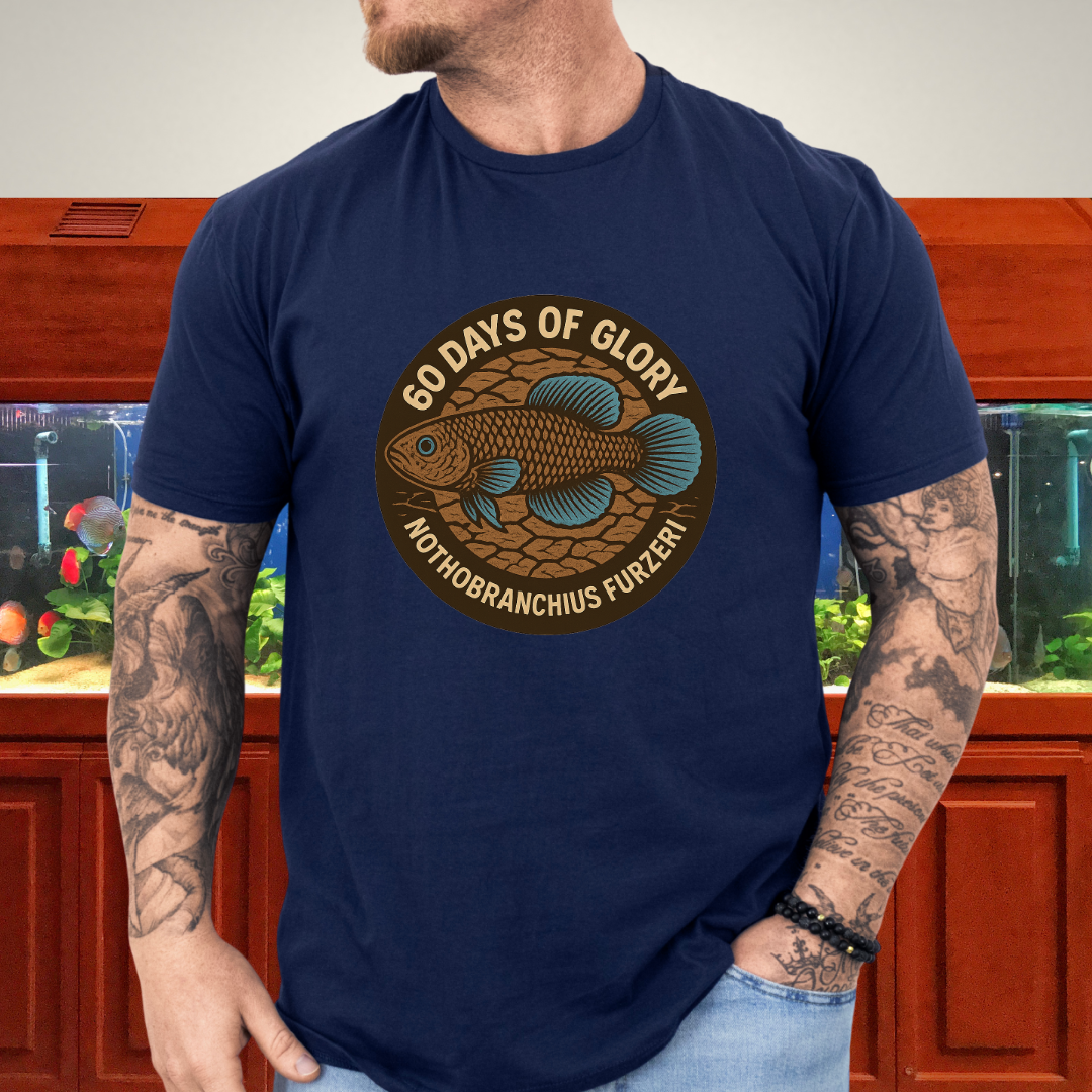 60 Days of Glory Tee – Nothobranchius furzeri Annual Killifish