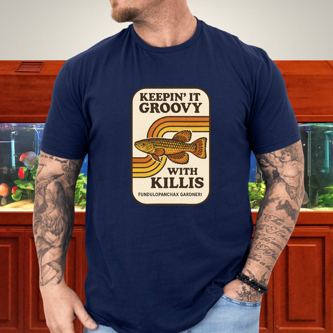 Keepin’ it Groovy Tee – Gardneri Killifish Retro Design