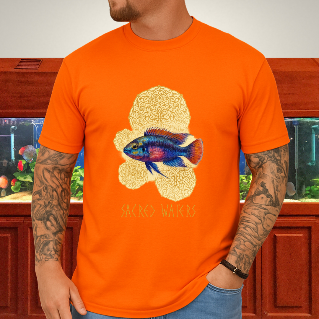 Sacred Waters Tee – Kribensis with Mandala Geometry Design