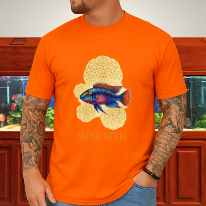 Sacred Waters Tee – Kribensis with Mandala Geometry Design