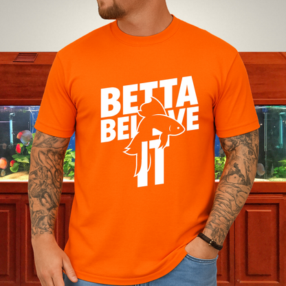 Stencil Betta Fish T-Shirt – Betta Believe It