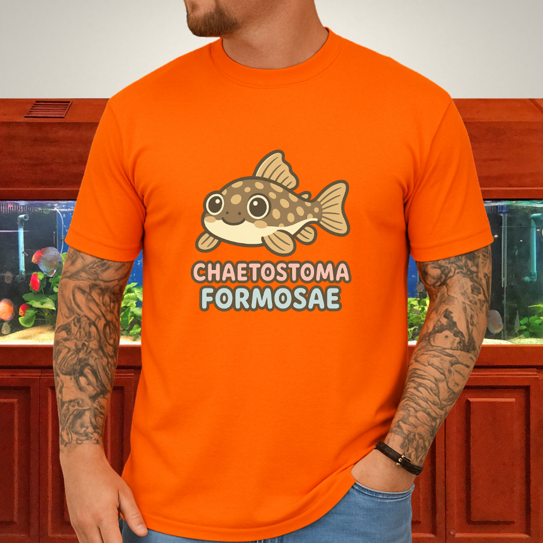 Rubber Lip Pleco Tee – Kawaii Catfish Bubble Letter Design