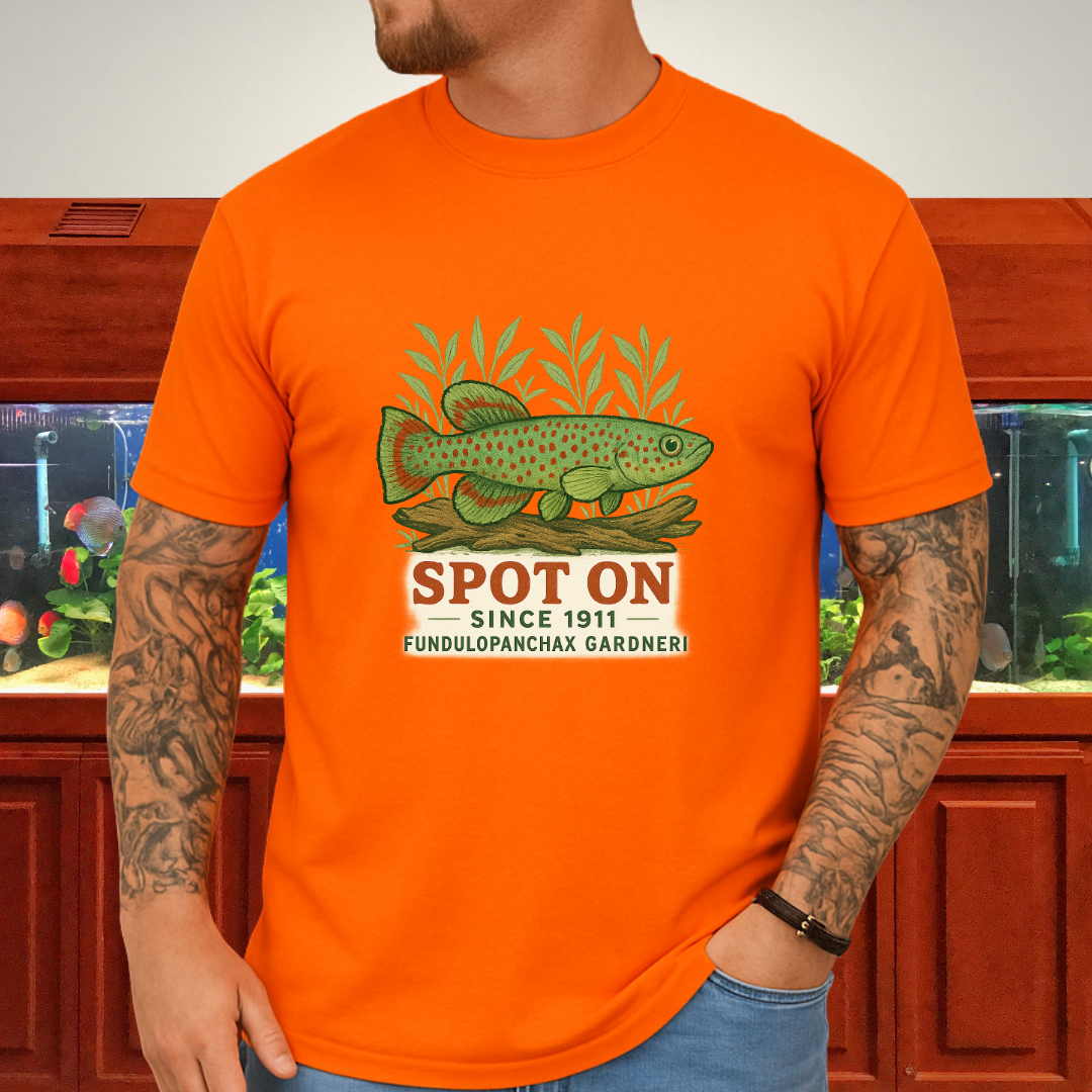 Spot On Since 1911 Tee – Gardneri Killifish Retro Design