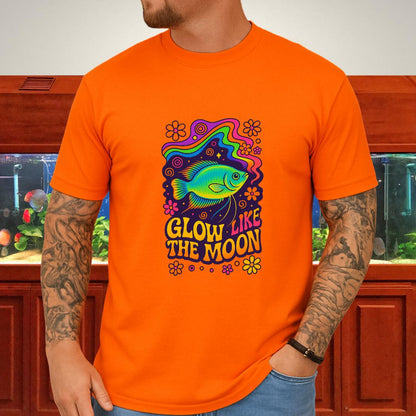 Glow Like the Moon Tee – Psychedelic Moonlight Gourami Design