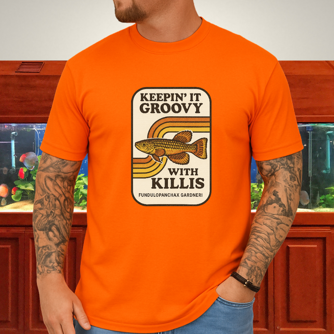 Keepin’ it Groovy Tee – Gardneri Killifish Retro Design