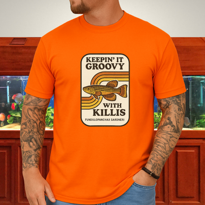 Keepin’ it Groovy Tee – Gardneri Killifish Retro Design