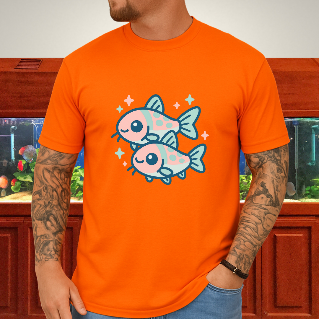 Adorable Nano Fish Shirt – Pygmy Corydoras Pastel Style