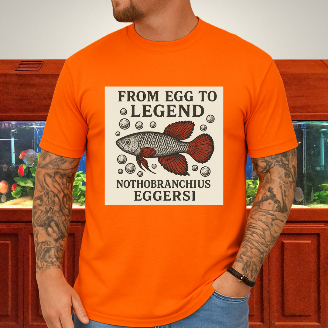From Egg to Legend Tee – Eggersi Killifish Lithograph Design