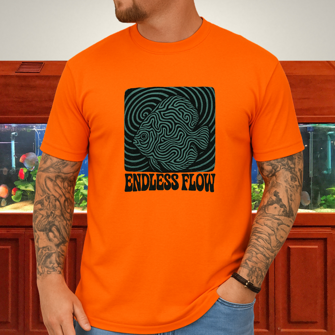 Endless Flow Surreal Snakeskin Discus Tee