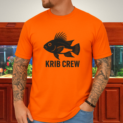 Krib Crew Tee – Minimal Monochrome Kribensis Logo Design