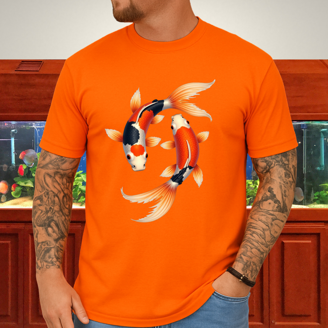Japanese Koi Fish Harmony Shirt – Aquatic Symbolism