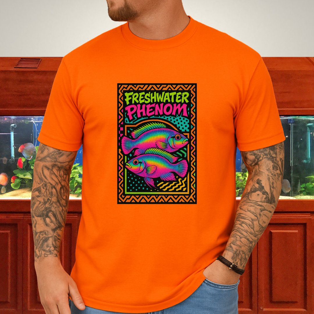 Freshwater Phenom Tee – Neon 90s Kribensis Design