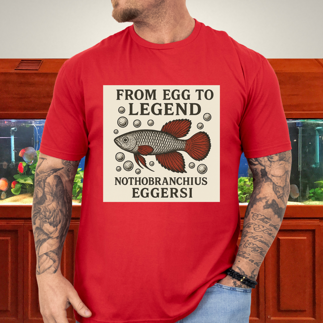 From Egg to Legend Tee – Eggersi Killifish Lithograph Design