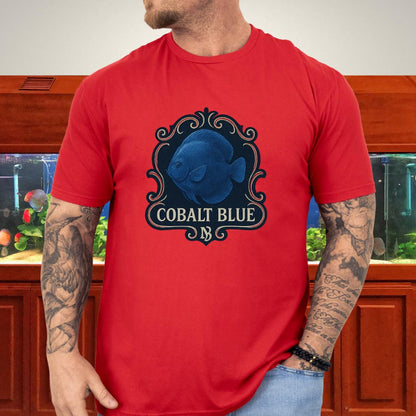 Majestic Retro Badge Cobalt Blue Discus Tee-T-Shirt-Fish &amp; Friends Tees