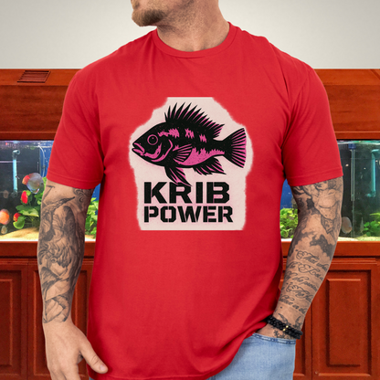 Krib Power Tee – Punk Neon Pink Kribensis Design