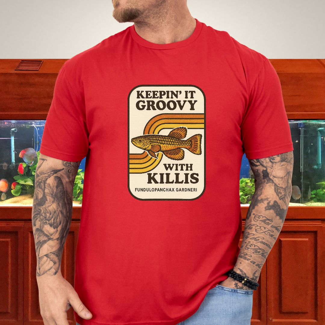 Keepin’ it Groovy Tee – Gardneri Killifish Retro Design
