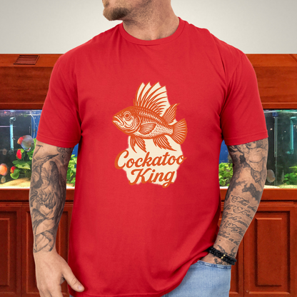 Cockatoo King Tee – Retro Apistogramma Letterpress Design