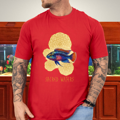 Sacred Waters Tee – Kribensis with Mandala Geometry Design