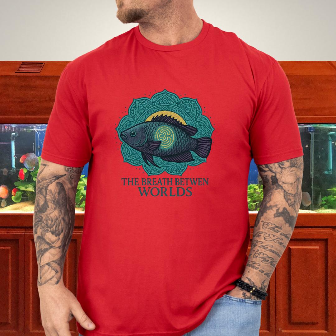 The Breath Between Worlds Tee – Spiritual Climbing Perch Design