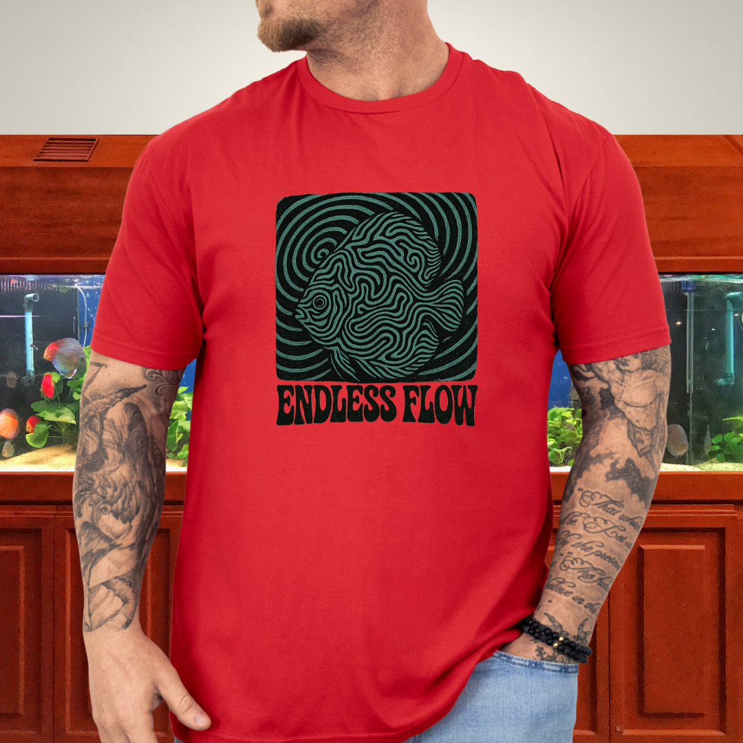 Endless Flow Surreal Snakeskin Discus Tee